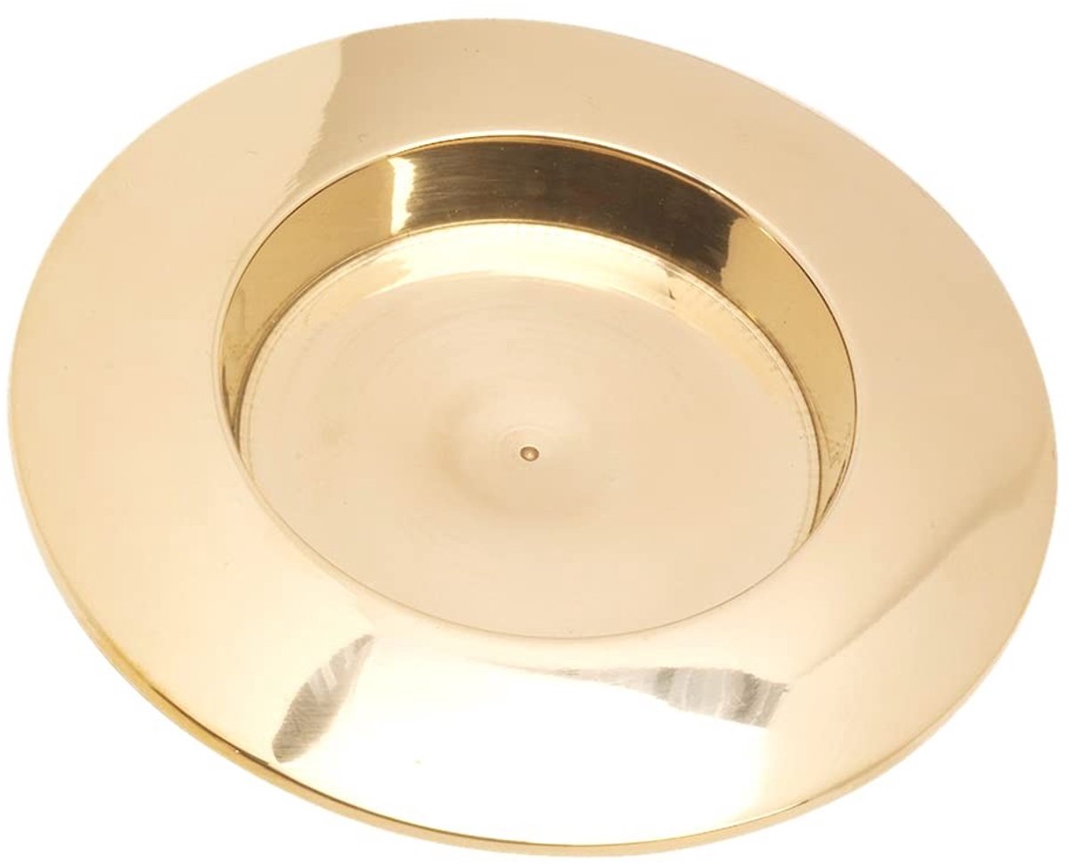 Omgoods - Handgemaakte Kaarsenhouder Rond Ø5 cm Messing Goud