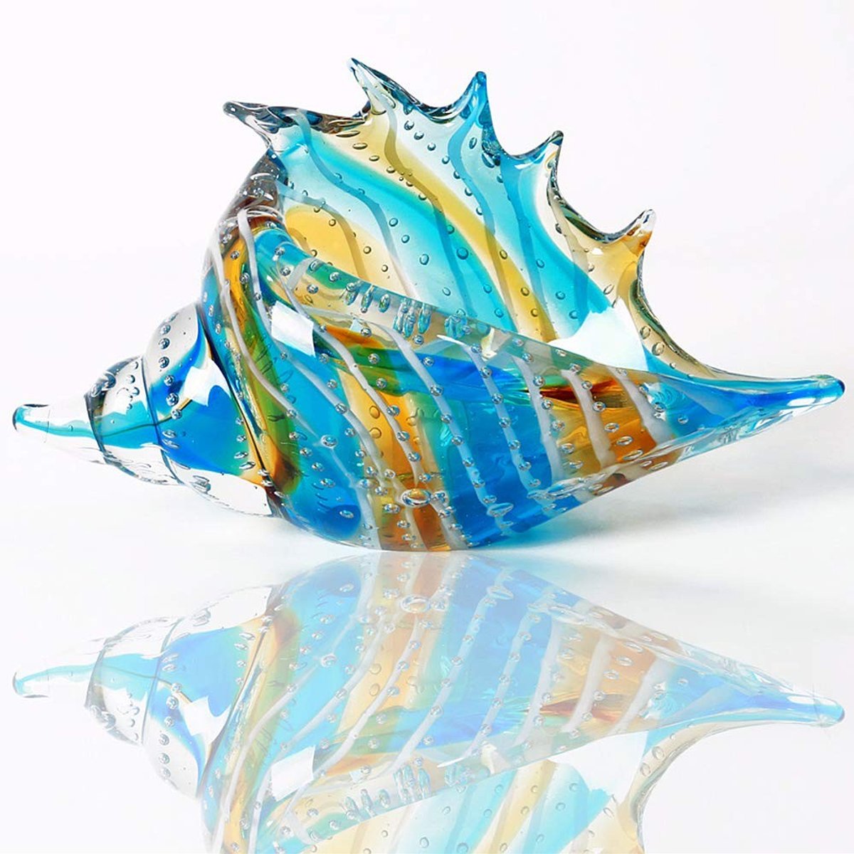 Omgoods - Glazen Conch Ornament voor Decoratie