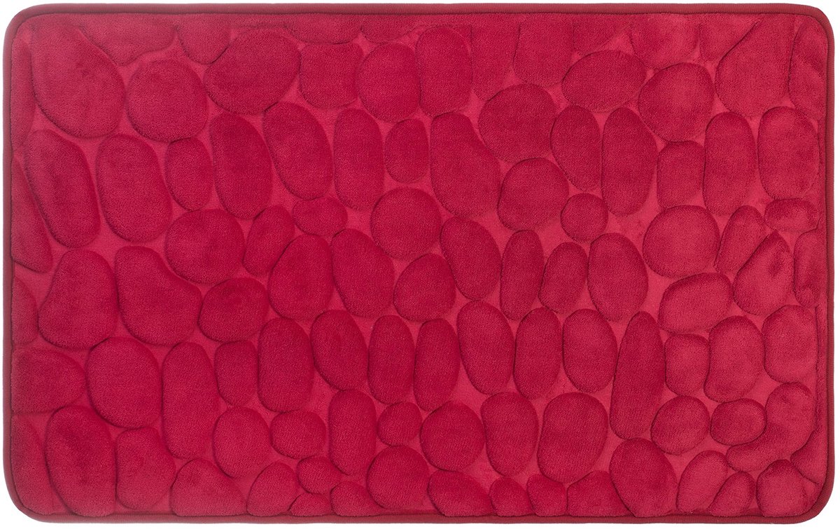 Omgoods - Badmat van Geheugenfoam 50 x 80 cm Rood