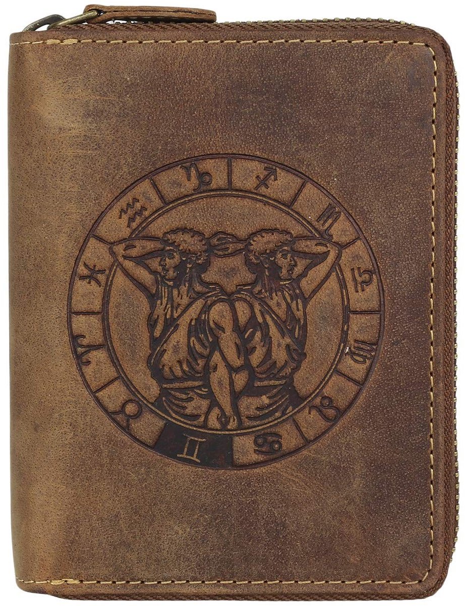 Omgoods - Vintage Leder Portemonnee met Tweedelige Compartimenten voor Bankbiljetten