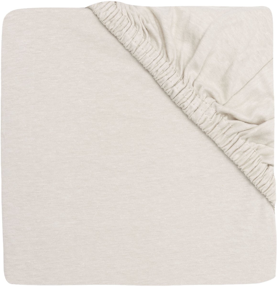 Jollein Hoeslaken Boxmatras - 75x95cm - Jersey - Sand