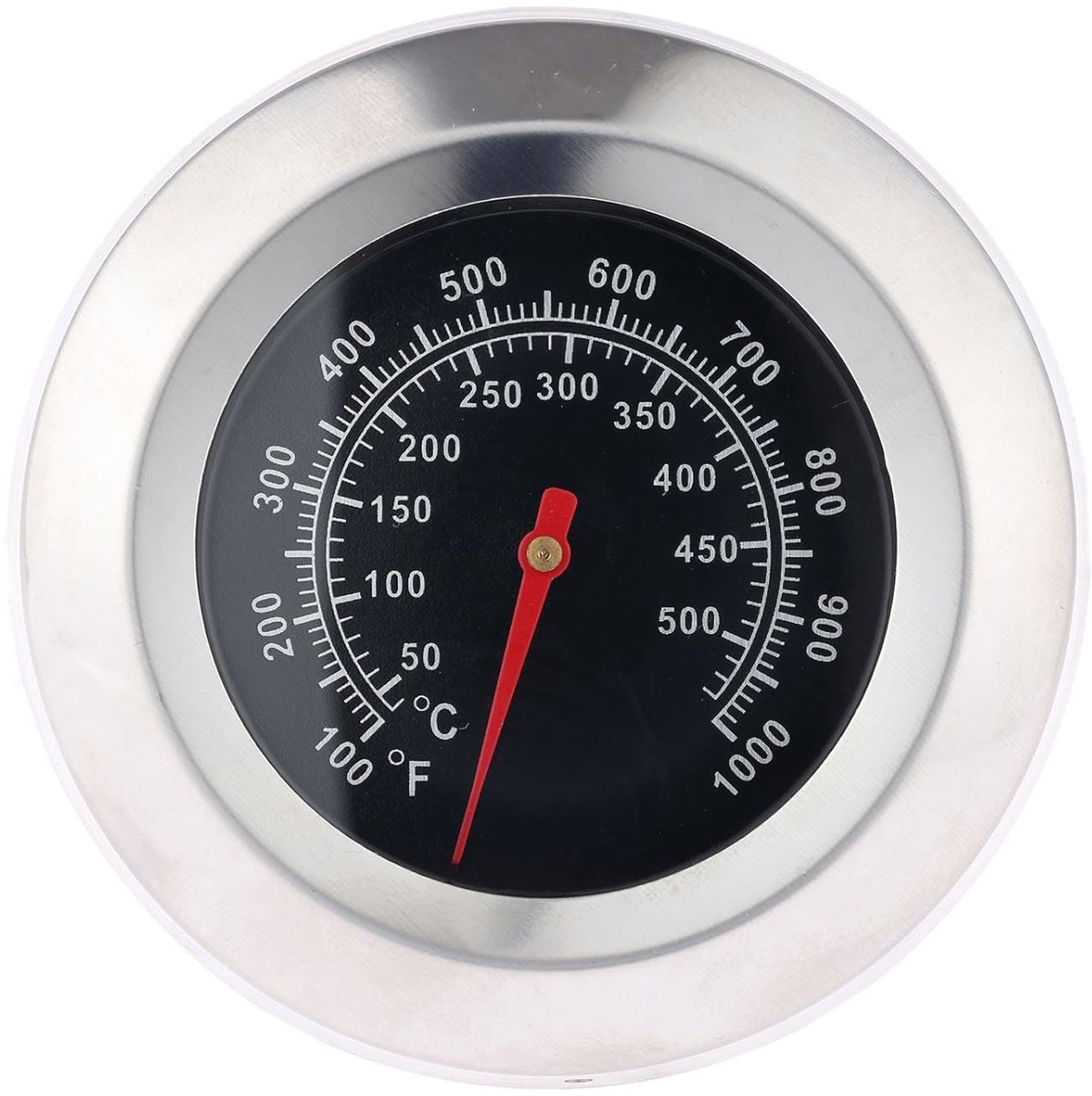 1Pc 3" Gezicht 1000F Thermometer Temperatuur Gauge BBQ Barbecue Houtskool Grill Roker