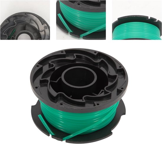 6 * draadspoel voor Black & Decker GL7033 GL8033 GL9035 lengte 6 m, van nylon, diameter 2 mm A6482 groen — afbeelding 3
