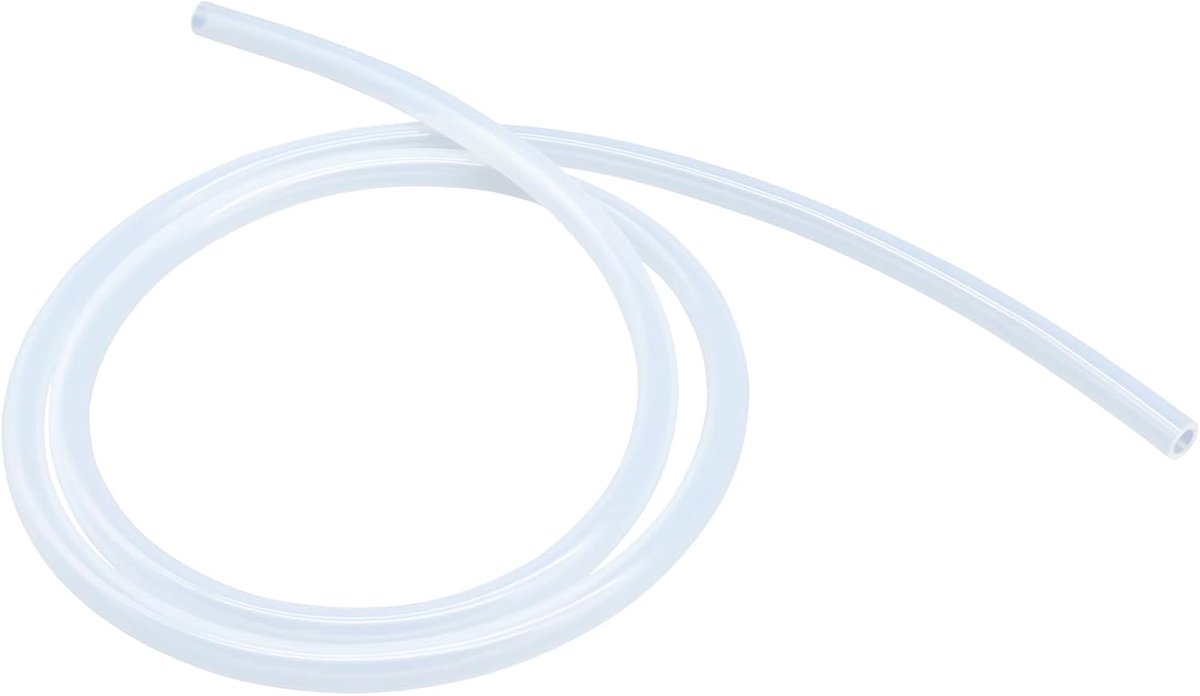 slang, 3 mm x 7 mm (binnendiameter x buitendiameter), 1,5 meter lang, geschikt voor contact met levensmiddelen, flexibel, transparant, water- en luchtslangen, voor pompoverdracht
