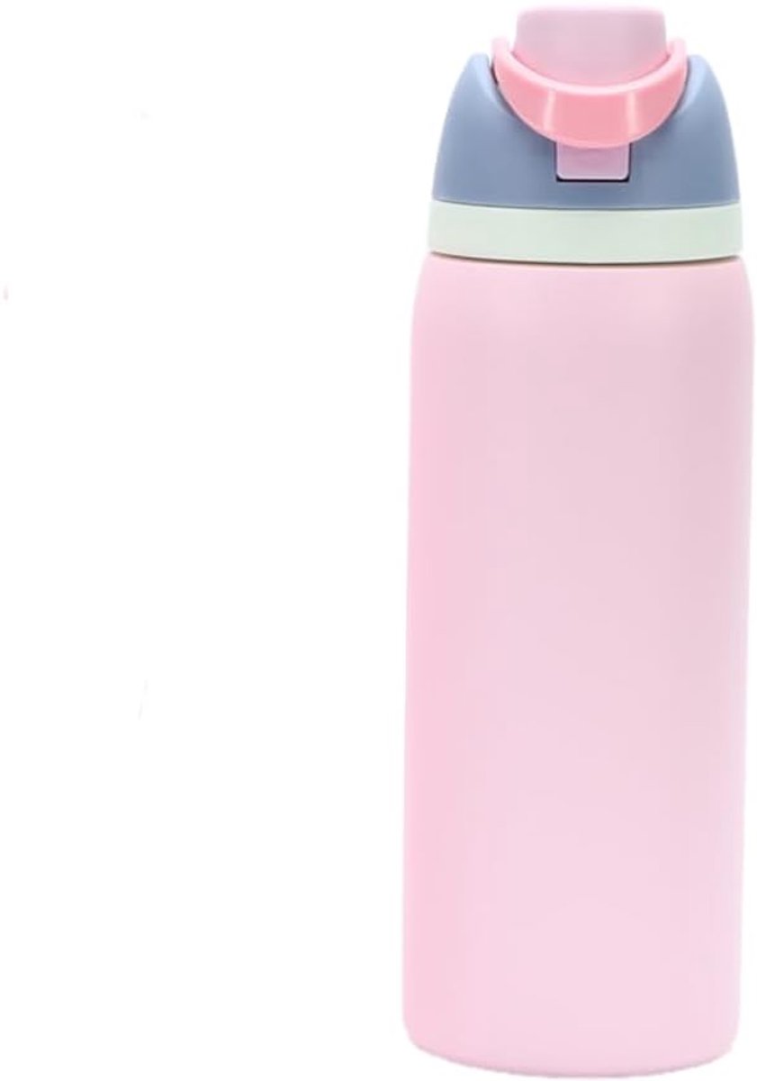 roestvrijstalen waterfles van 910 ml met rietje voor buitensporten en reizen, BPA-vrij, lekbestendige autoflessen... (Cherry blossom)