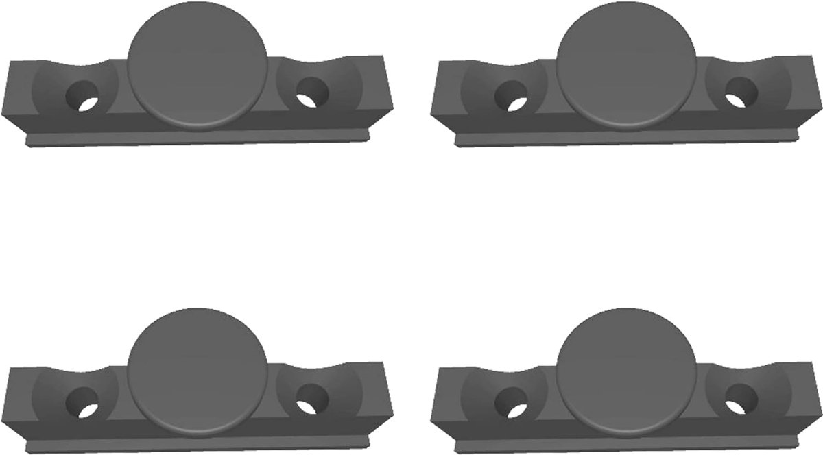 4 x reserveonderdelen voor compatibel met IKEA Kvartal paneelwagen rolhouder looplijst set met 4 stuks replica onderdelen