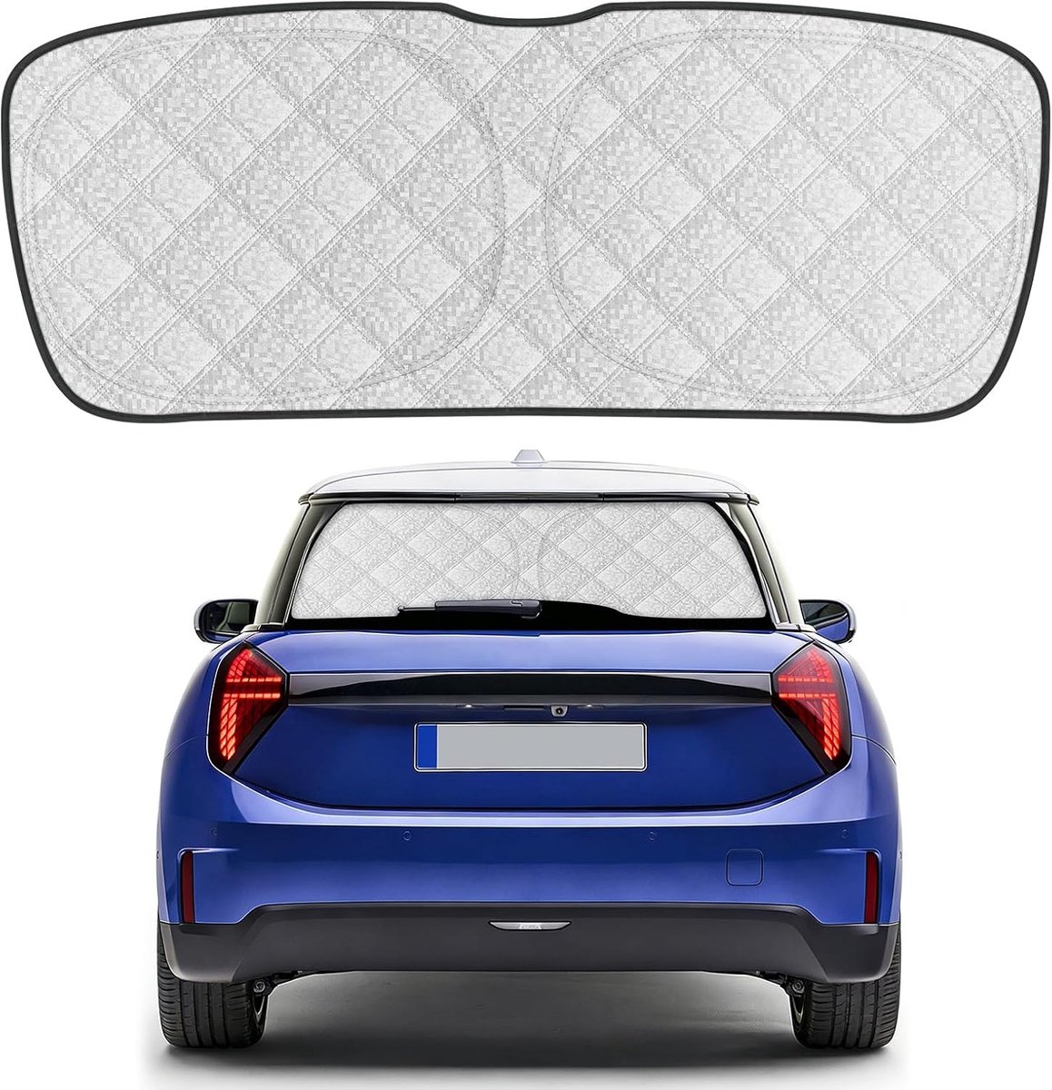 Achterruit zonwering vervanging voor Mini Cooper 2014-2026, opvouwbare zonwering voor autoruiten, om 99% UVR te blokkeren en je voertuig koeler te houden