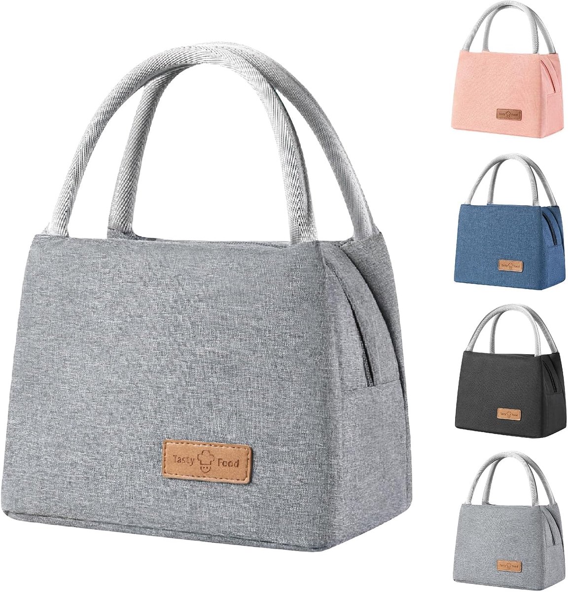 SnelShoppen - Kleine Koeltas 8.2L Oxford Stof Waterdicht, Oliebestendig Thermische Tas voor Werk, School, Reizen, Kamperen, Buitenshuis en Picknick (G