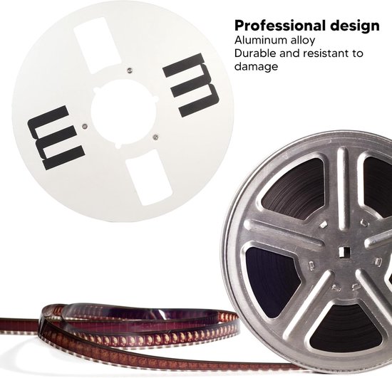 Lege Tape Reel - Opname Haspel - Audio Opnemen - Universeel Aluminium Ontwerp - 10 inch - Zilver — afbeelding 5