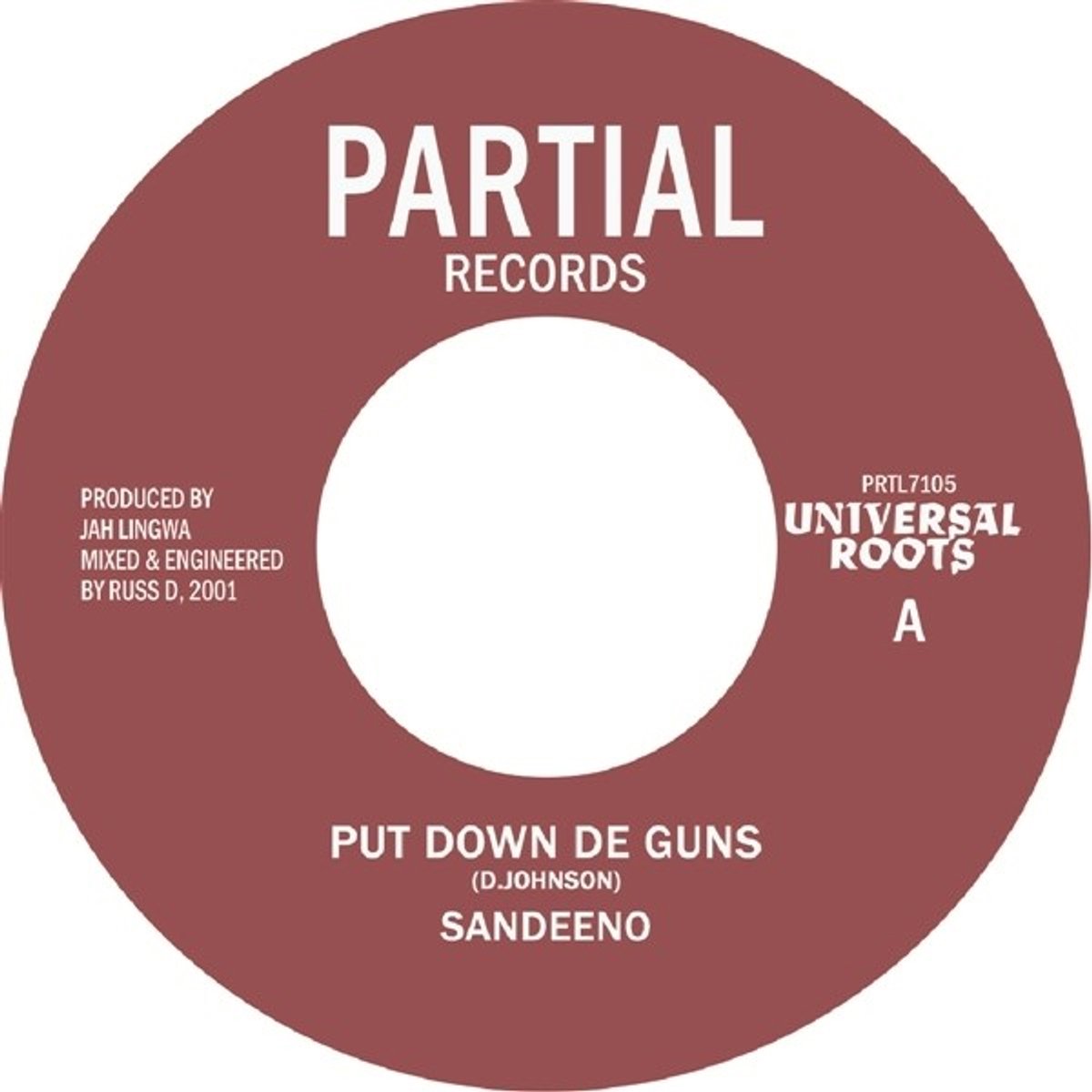 Sandeeno - Put Down De Guns (7" Single)