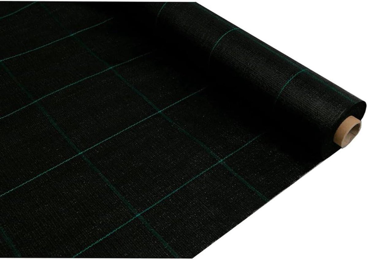 Onkruid Beschermingsnet - Wering Net - Tuin Onderhoud - Hoge Kwaliteit Materiaal - 1 x 25 m - Zwart