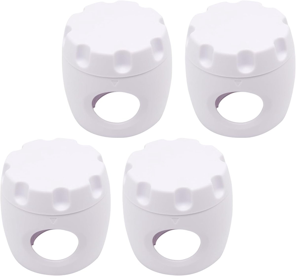 Veiligheidsslot – Kinderveilig deurslot – Rond kinderveilig slot voor deurkruk – Kinderveiligheidsslot – Kinderslot – Set van 4 – Wit