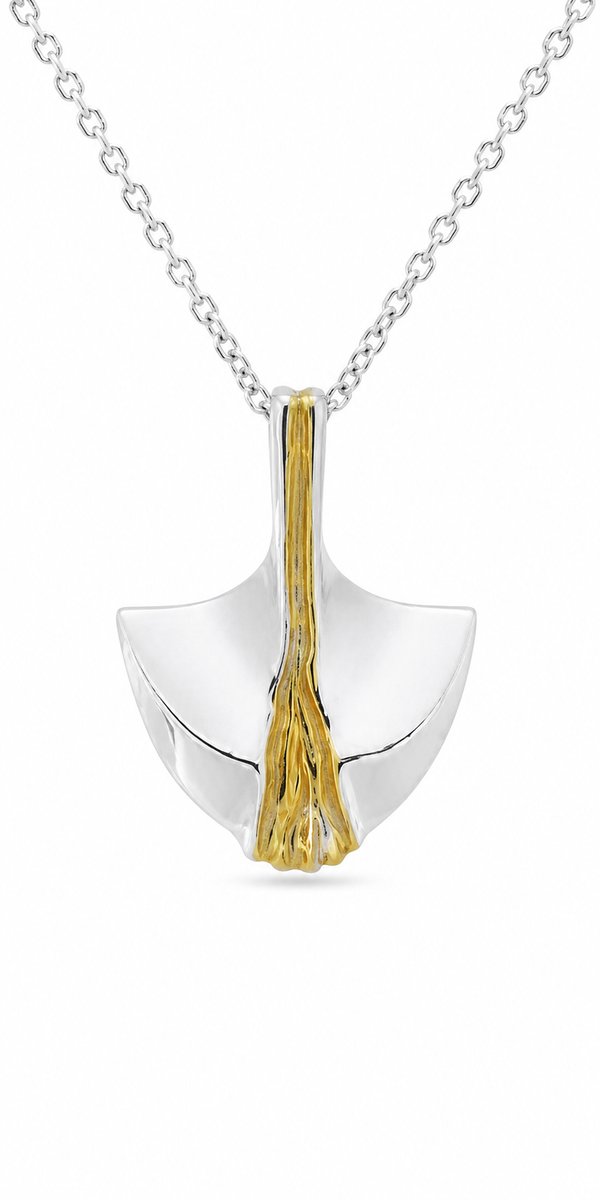AuBor ®. Hanger. Zilver. Rivier van goud.