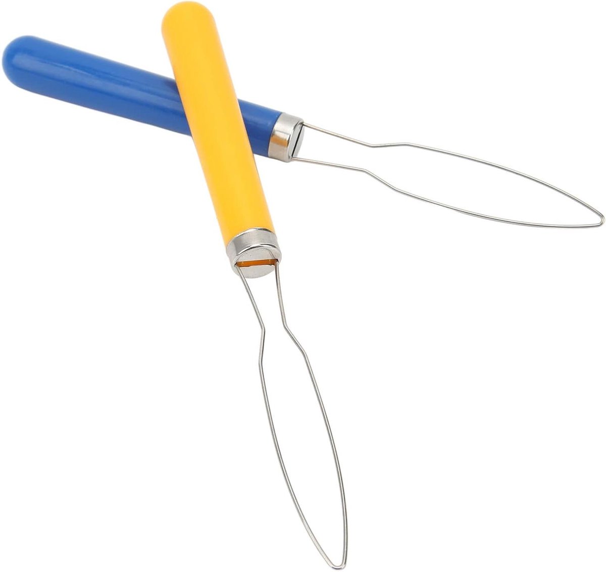 Draadlus Knoophaak - Knopenhulp Naaien - Kleding Maken - Antislipgreep - 2 stuks - Grijs