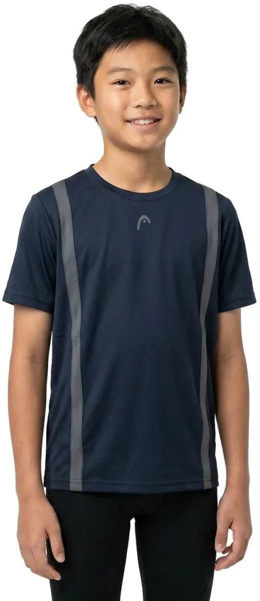 Head Racket Club 25 Tech T-shirt Met Korte Mouwen Blauw 140 cm Jongen
