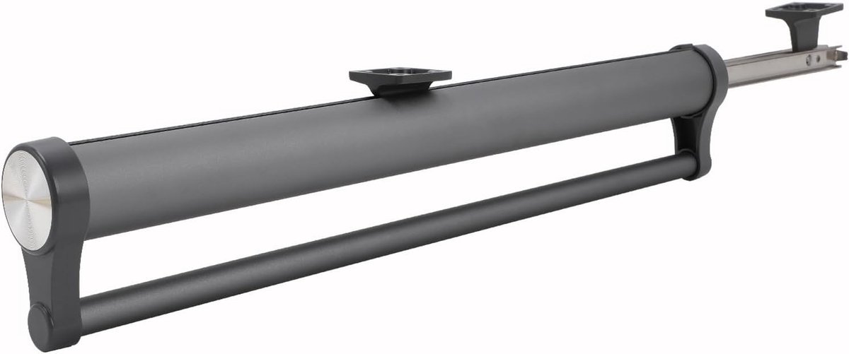 SnelShoppen - Uittrekbare Kledinghanger Aluminium Duurzaam Verstelbare Jas Hanger Ruimtebesparend (Grijs, 392 mm)