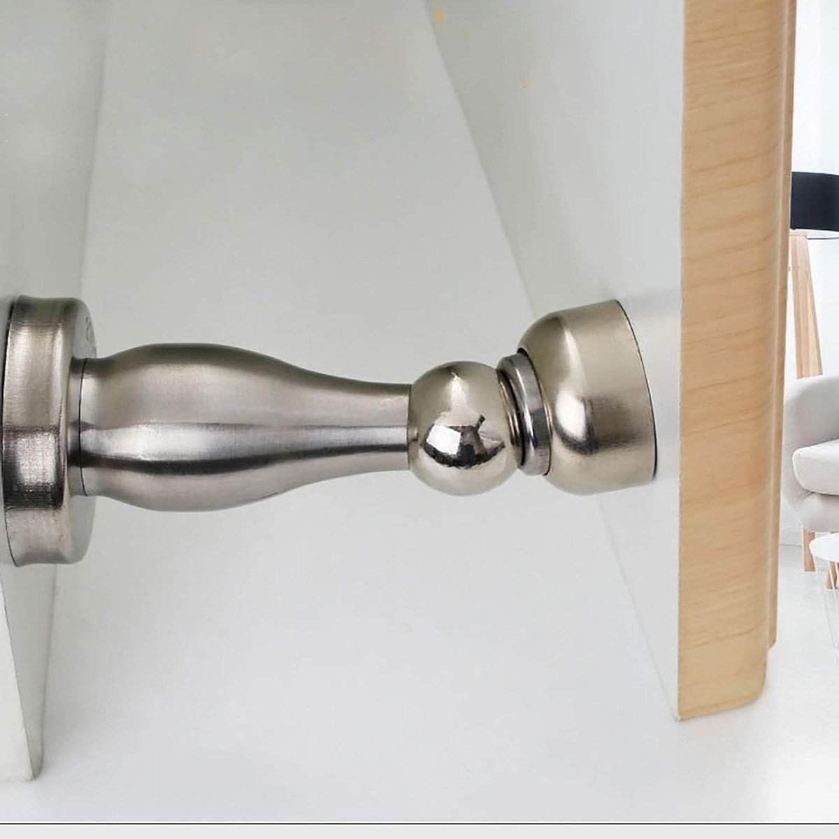Magnetische Deurstopper - Deurhouder Deurvanger - Deuren Openhouden - Massief Metaal - 15x15x15 cm - Zwart