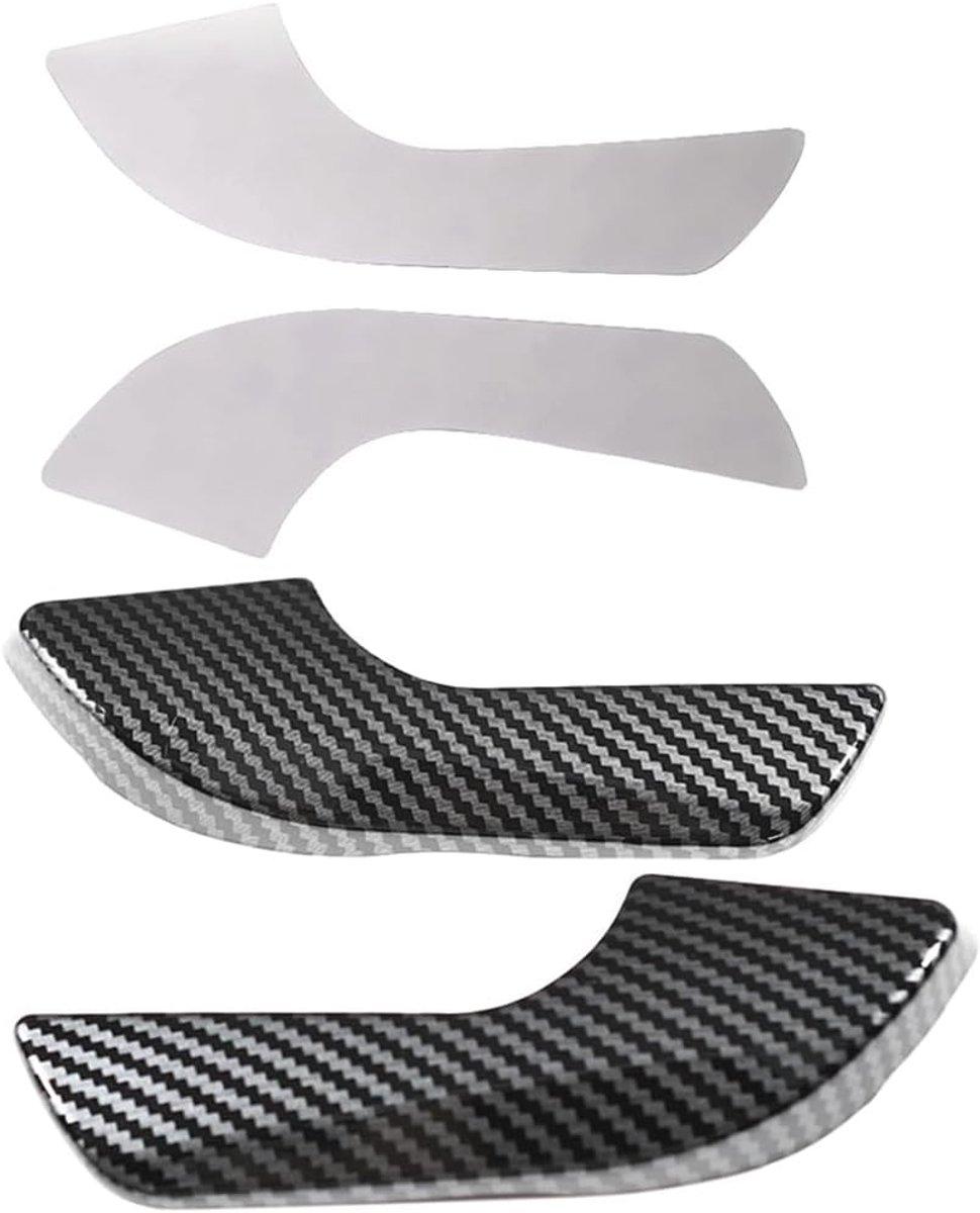 Interior Door Handle Decorative Cladding Compatible with Alfa Romeo Giulietta Stickers for Indoor Use (Carbon Fiber - ShopVlot