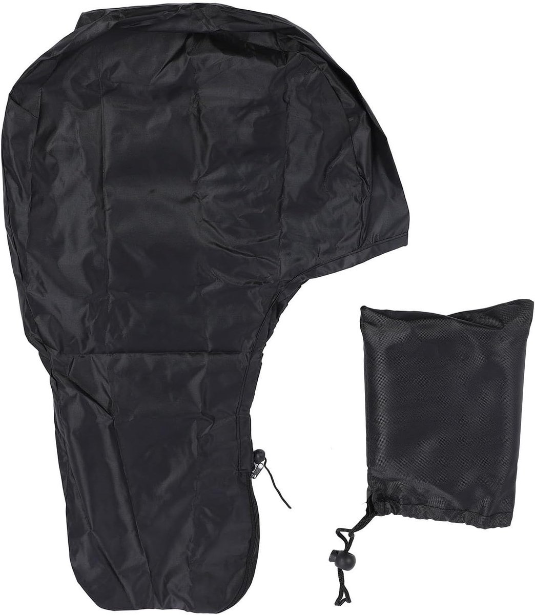 SnelShoppen - Waterdichte Buitenboordmotor Cover tot 5 PK, Polyester, Winddicht, Inclusief Opbergzak, Boot Accessoire, 240g