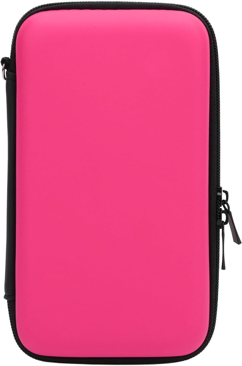 SnelShoppen - Draagtas Geschikt voor Nieuwe 2DS XL 2DS LL en Nieuwe 3DS 3DS, Waterdichte Hard Reiszak met 8 Slots, Draagbare Console Beschermcase (ROZ