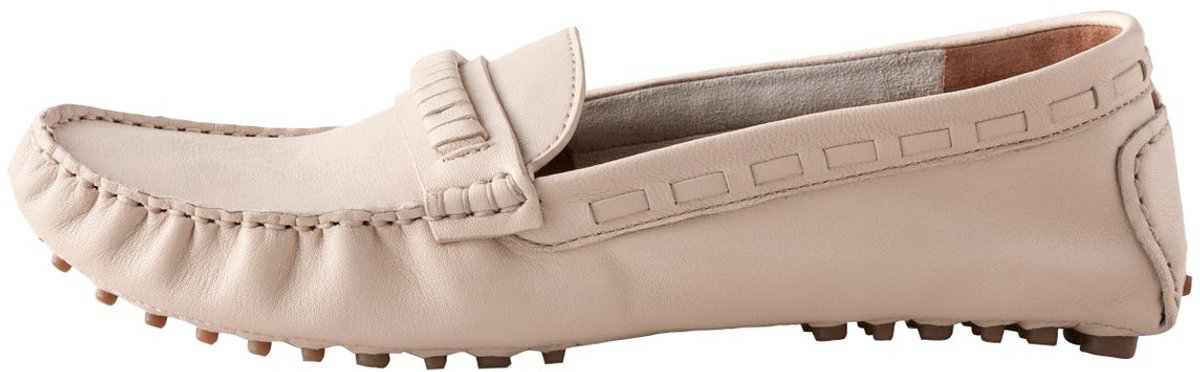 Next - Dames - N. Premium moccassins met stiksels - Wit