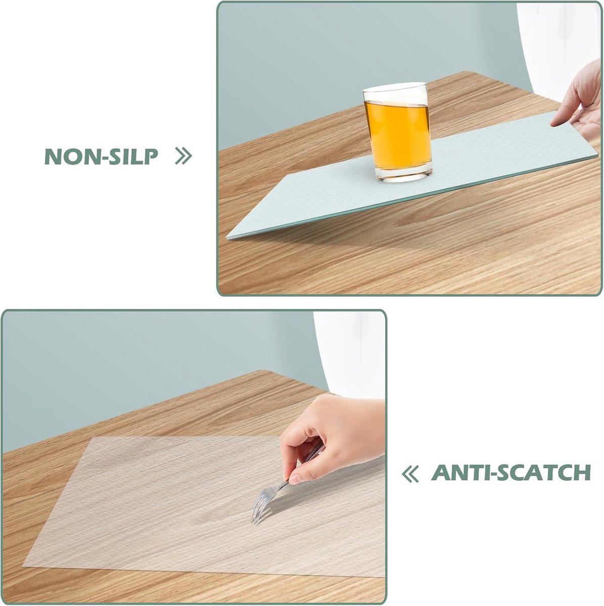 Drawer Mat, EVA Material Waterproof Drawer Cover Non Slip Mat Fridge Covering, Non Stick, for Kitchen Cabinets - ShopVlot