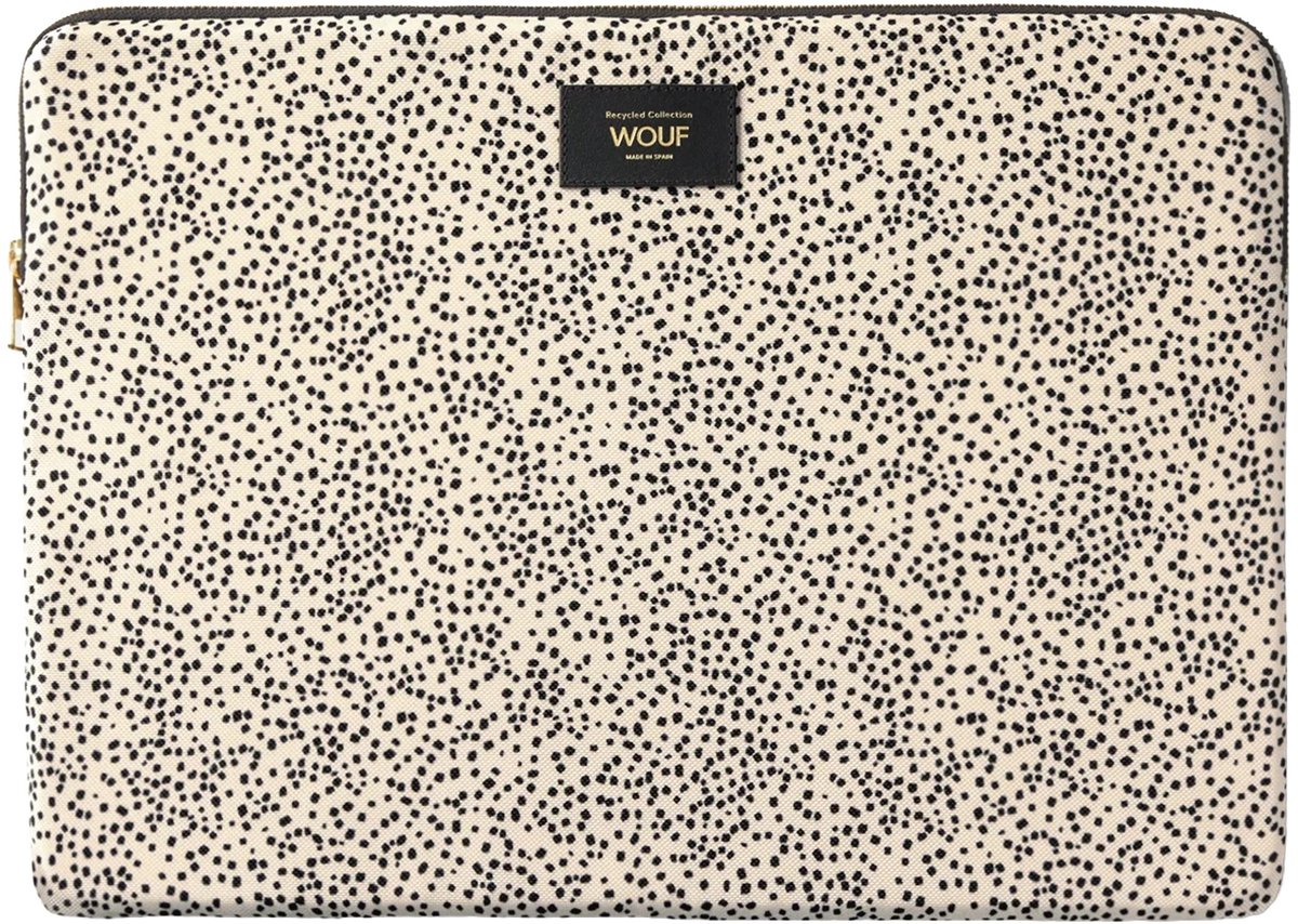Wouf Daily Laptophoes 15-16 inch - Laptopsleeve - Panna