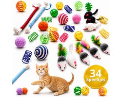 Top 10 kattenspeelgoed 2026: Twenty4seven Kattenspeelgoed Set 34 Stuks