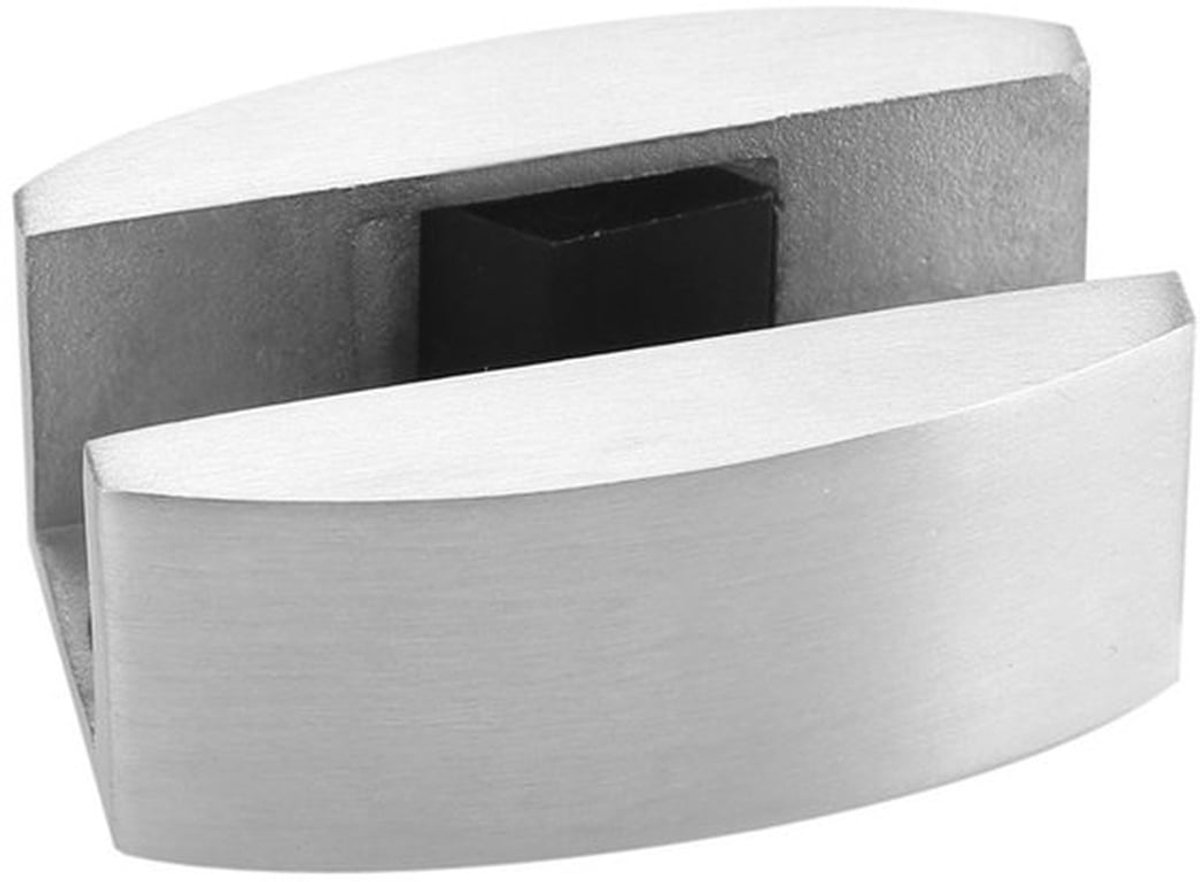 Dailygoody - Glas Schuifdeur Bodemgeleider - Stabiliteit en Bescherming - Zilver - Vloergeleider - Perfect voor Frameloze Deuren - Inclusief Mon...