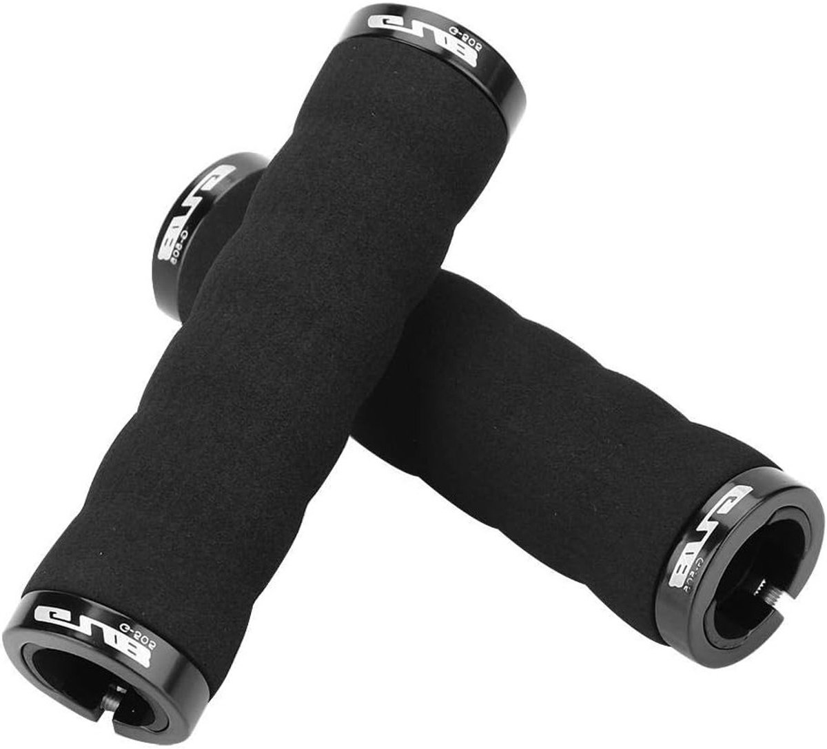 Anti-slip Comfortabele Handvatten voor Fietssturen - Zwarte en Rode Spons Grip Covers voor Mountainbike en Racefiets met 22mm Stuurdiameter