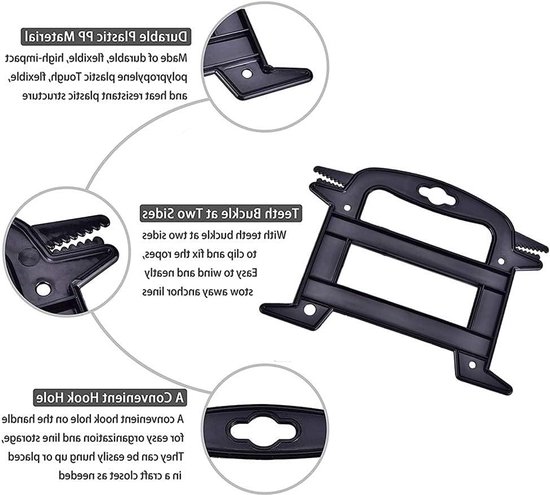 5-delige Paracord Reel, Duurzame Kabel Organizer met Spool Tool voor Wandelen, Kamperen en Noodvoorbereiding in de Buitenlucht — afbeelding 5