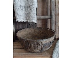 Unieke wabi sabi oude leemmand/Oude leemmand L