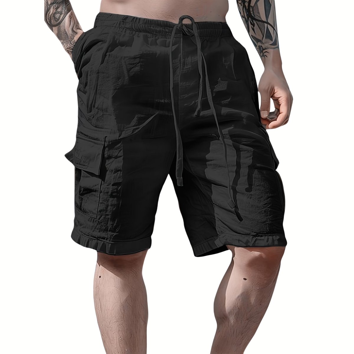 Currero Korte Linnen Broek Heren Zomerbroek Volwassenen Korte Broek Shorts Strandbroek Zomer Ibiza Stijl Abrikoos