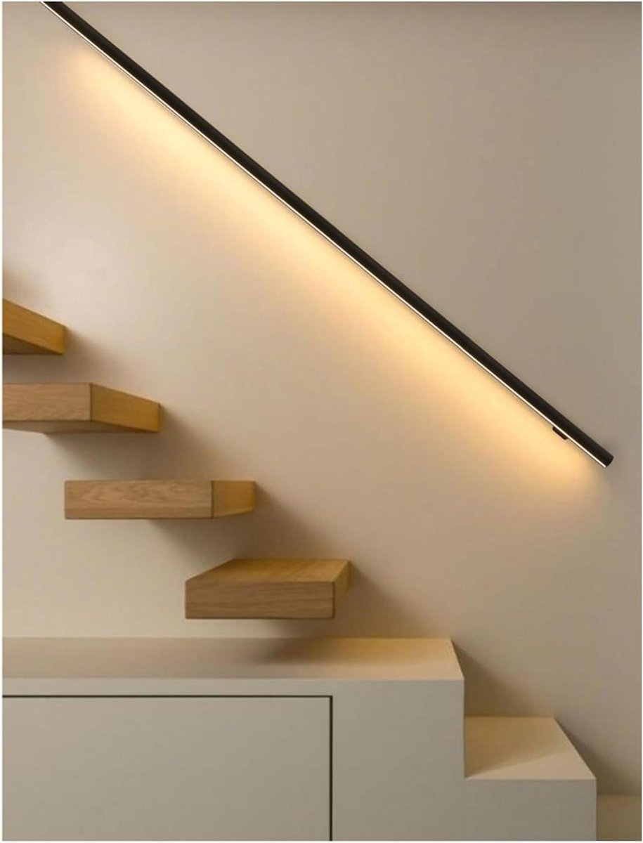 LED Trapleuning - Veiligheidsrail - Trap Verlichting - Dubbelzijdige Verlichting - 200 cm - Zwart