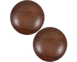 Koffiemolen Handvat - Vervangende Knop - Verse Koffie - Ergonomische Grip - 2 Stuks - Houtkleur