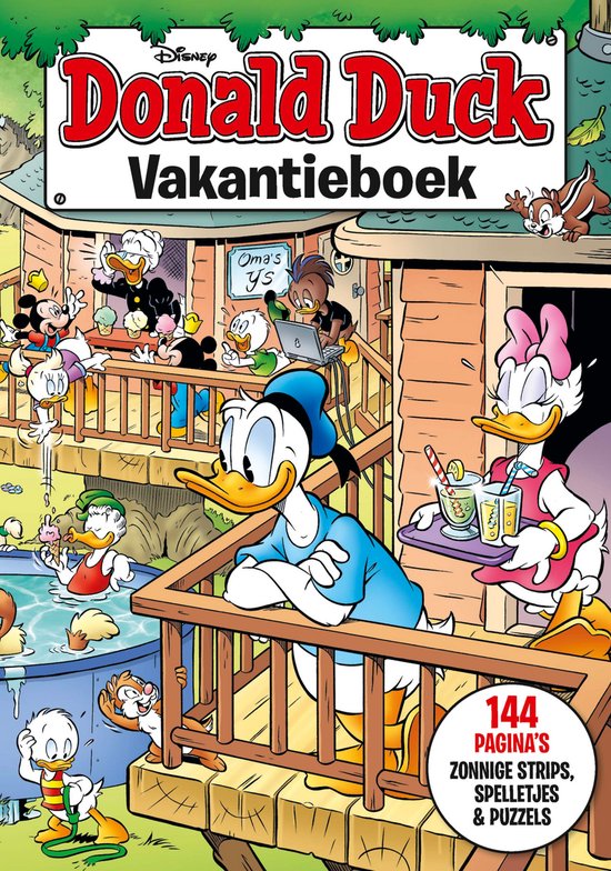 Donald Duck Vakantieboek 2026 – zonnige strips, spelletjes en puzzels voor kinderen – 144 pagina’s