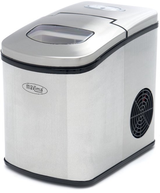 Maxima Ijsblokjesmachine 10-12 Kg/Dag - Holle Ijsblokjes - Luchtgekoeld - Zilver van Maxima — afbeelding 4