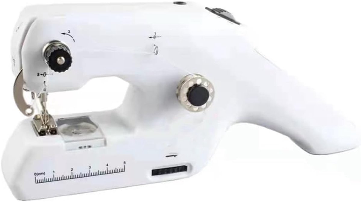 Handheld Naaimachine - Mini Naaimachine - Kleine Reparaties - Draagbaar Ontwerp - 28 x 17 x 7 cm - Wit