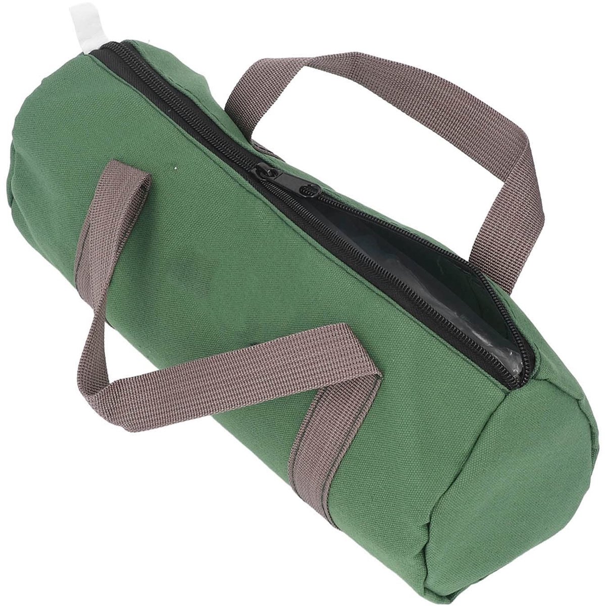 Dailygoods- Gereedschapstas Zware Canvas - Draagbare Handtas - Brede Opening - Multifunctioneel - Duurzaam - Grotere Capaciteit - Snelle Ritssluiting - Gereedschapkoffer