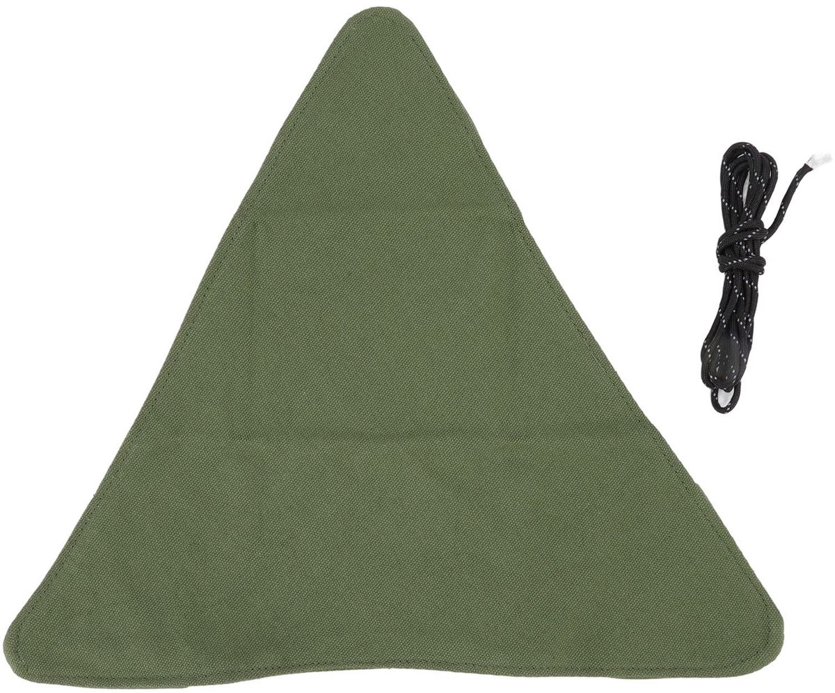 Dailygoods- Doek voor Kruk - Opvouwbaar - Draagbaar - Driehoekig - Geschikt voor Kamperen/Vissen/Wandelen - Linnen, 82 gr - Krukstof