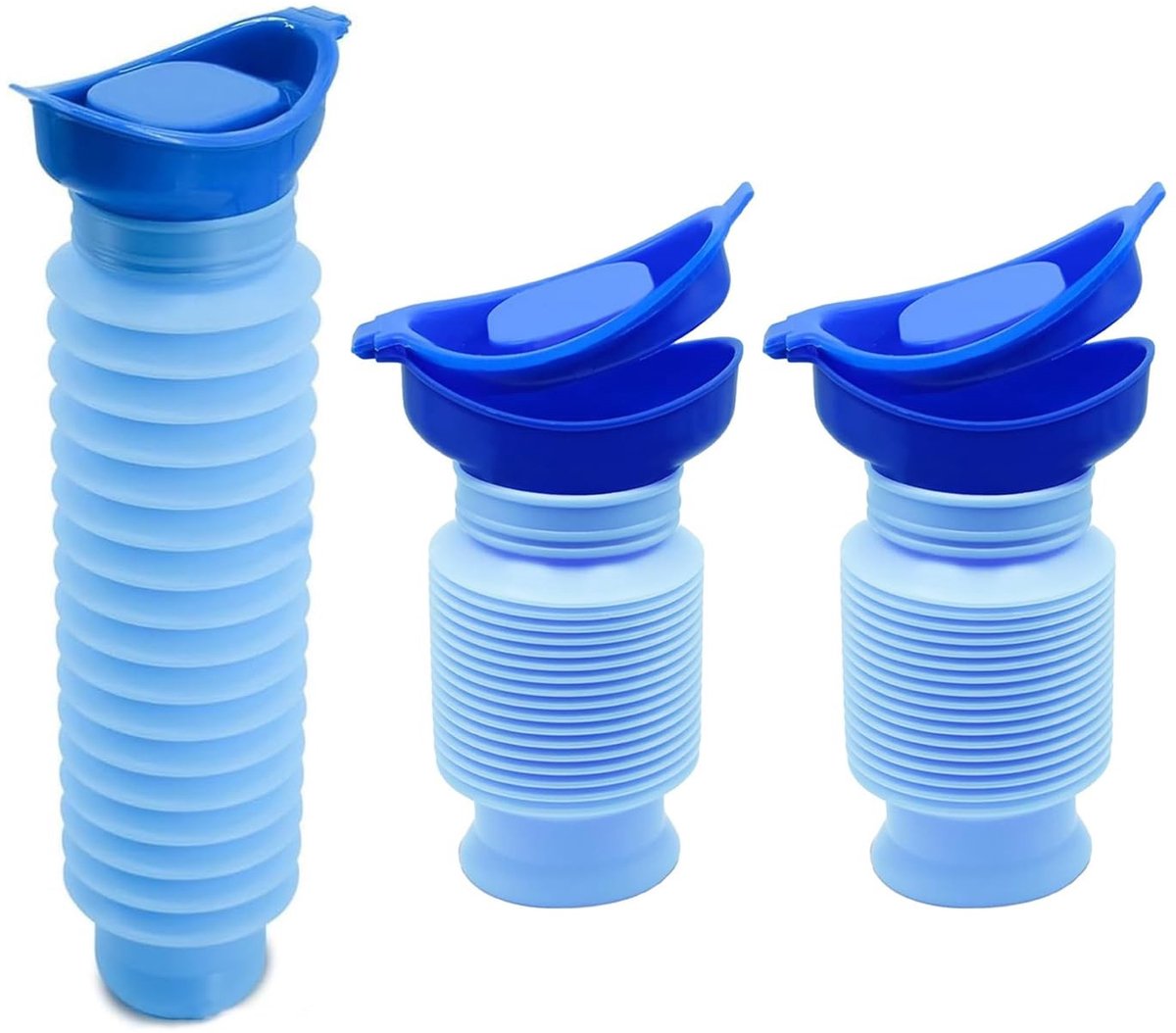 Dailygoods- Urinoir draagbaar - 750 ml - opvouwbaar - geurneutraal - lekvrij deksel - scheurvast - wasbaar op 60 °C - Draagbaar Toilet