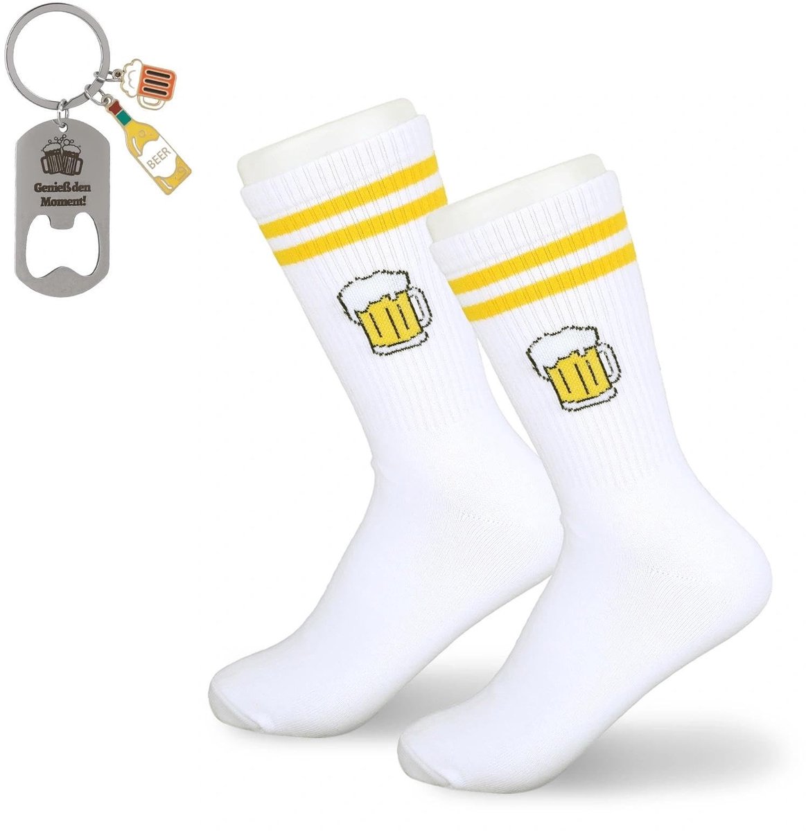 Dailygoods - Biercadeaus voor Mannen met Flesopener en Herensokken - Grappige Verjaardagscadeaus