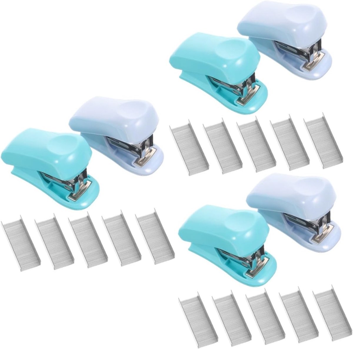 Nietmachine Sets - Kantoorbenodigdheden - Papier Snel Verwerken - Compact Ontwerp - 6 Sets - Assorted