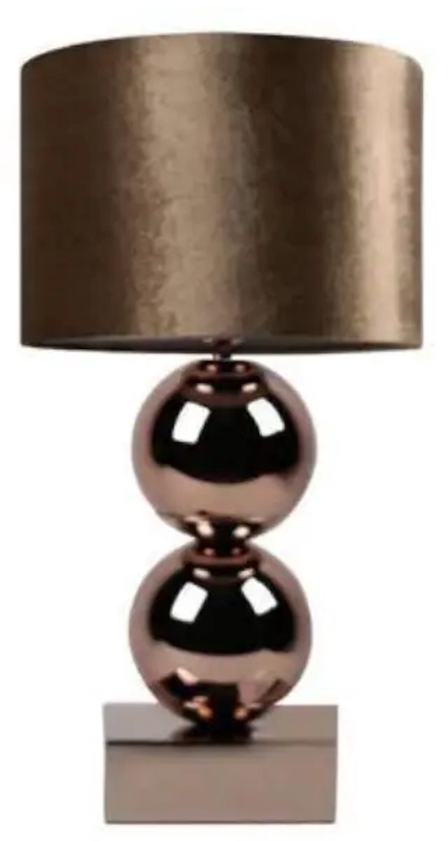 DiamantMeubelen Nachtkast lamp 2 Bol - Bronze