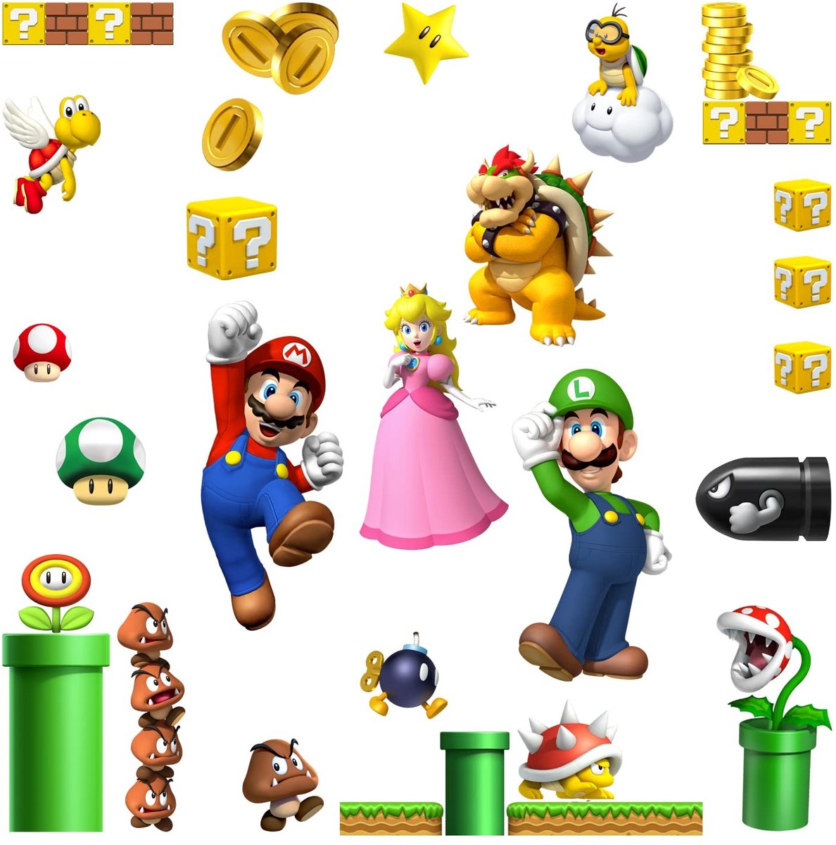 Solidchoice- Muurtattoo Multicolor - Muurstickers Kinderkamer - Muurstickers Slaapkamer - Afneembaar - Hoogwaardig Papier - Veilig voor Kinderen - Muursticker