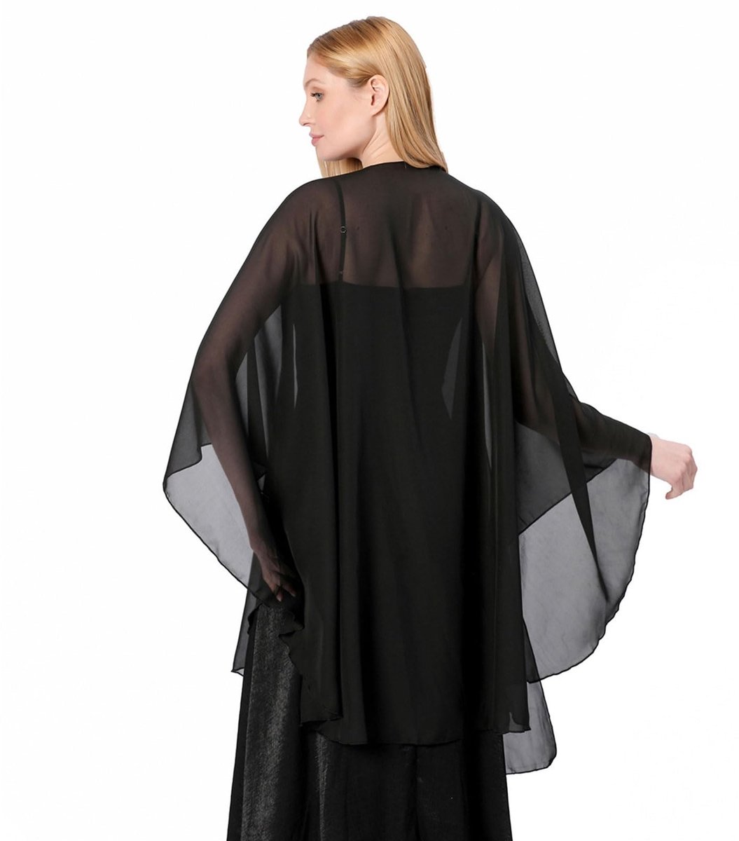 Dailygoods- Omslagdoek 200 x 70 cm - Zachte Chiffon Sjaal - Elegante Wrap voor Dames - Bruiloften/Feesten - Ademend/Luxueus Materiaal