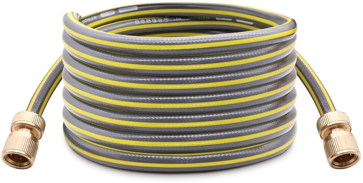 Dailygoods- Tuinslang 3 meter - Flexibele Slang - Messing Connectoren - Lichtgewicht - Knikbestendig - Duurzaam - Waterslang