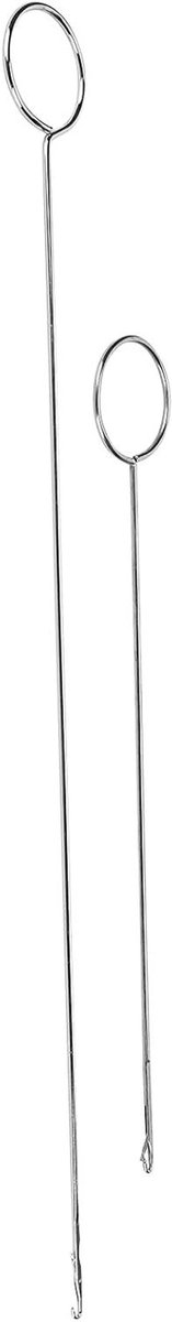 Naaigereedschap Set - Lusmaker Tool - Handwerk Projecten - Roestvrij Staal - 2 Stuks - Zilverkleurig