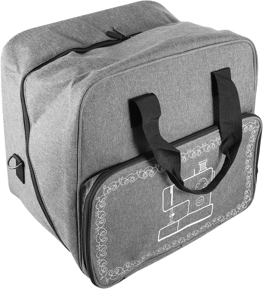 Naaimachine Tas - Opbergtas Handtas - Hobby Projecten - Versterkte Stevigheid - 38x36cm - Grijs