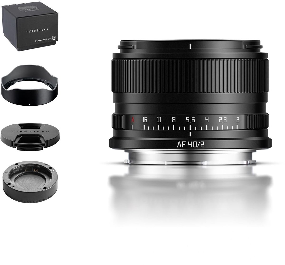 Dailygoods- Objectief 40 mm f/2 - Autofocus - L-Mount - Ultradraagbaar - Professionele Fotografie - Hoogwaardig Aluminium - Lens